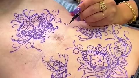 Stencil Time With Artist_ @karllamendestattoo #trend #trending