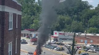 Arlington VA car fire