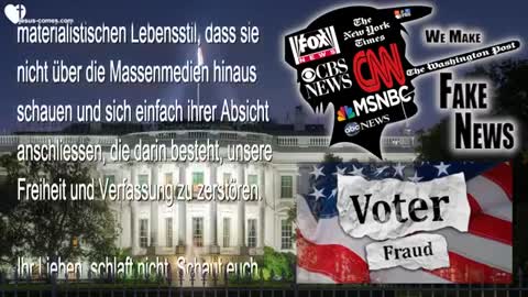 Gnaden für das weisse Haus, Lügen der Massenmedien & Wahlbetrug... Betet ❤️ Liebesbrief von Jesus