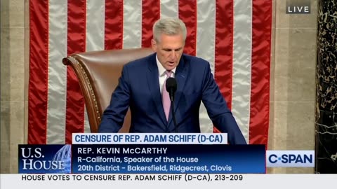 House Censures Rep Adam Schiff For Being A Lying Ass