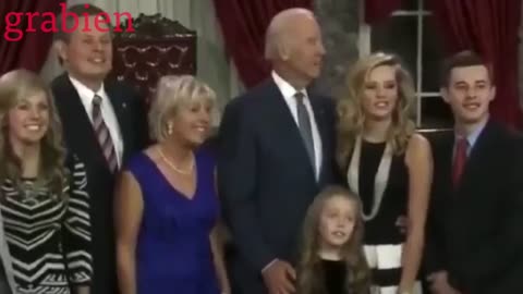 Joe Biden wondering around sniffing women