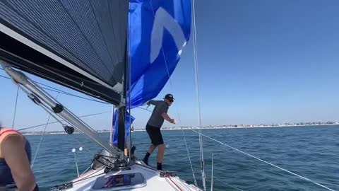 Gybing Asymmetrical Spinnaker