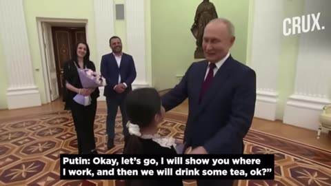 Present Putin surprises finance minister with 8-year old