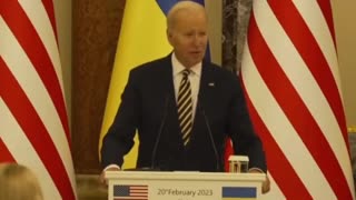 Biden Spends Presidents Day in USA's New 52nd State of Ukraine Selling Oligarch Lies