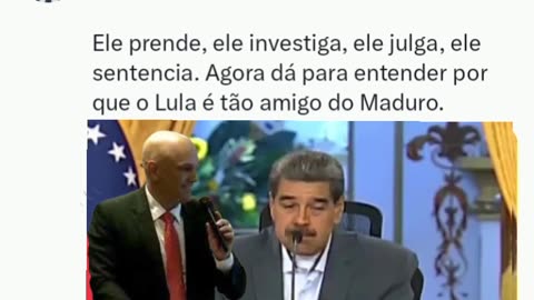 O Maduro Ele prende, ele investiga, ele julga,é o próprio Alexandre de Moraes, o método é o mesmo não importa o país.