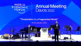 Opening ceremony of the WEF Annual Meeting 2023. Klaus Schwab is present despite rumors he was sick