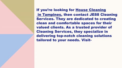 Best House Cleaning in Tampines