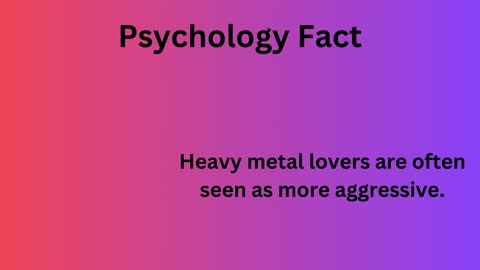 Psychology Fact