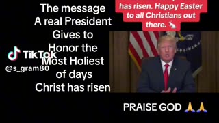 PRESIDENT TRUMP’S EASTER MESSAGE