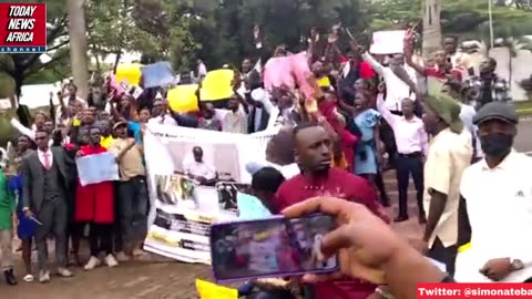 JUST IN: Students in Uganda from at least 12 universities protest JOE BIDEN