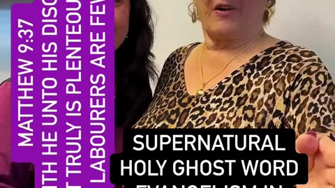 Evangelist Joan Pearce Supernatural HolyGhost Word Evangelism Soon.