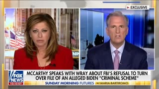 Speaker McCarthy Believes FBI Will Release Docs Alleging Biden Took Bribes