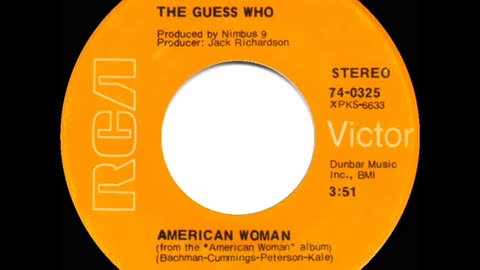 GUESS WHO--AMERICAN WOMAN