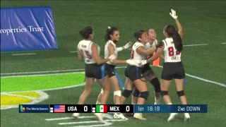 U.S.A. vs. Mexico Women's Flag Football Championship at 2022 World Games Highlights