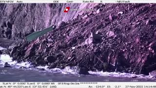 Aerial footage shows landslide damage on Ischia