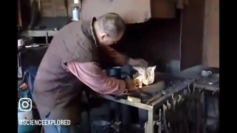 Making fire using Reverse Forge Technique