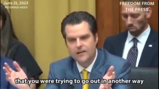 Matt Gaetz played hard ball with Durham on his weak report