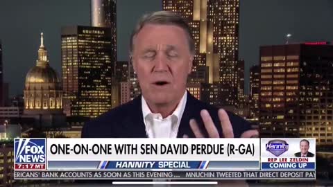 David Perdue is asked what part of his service as a senator.