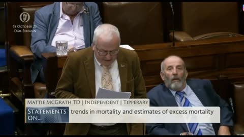 Mattie McGrath-Dail Eireann Excess Deaths Debate 18-10-23