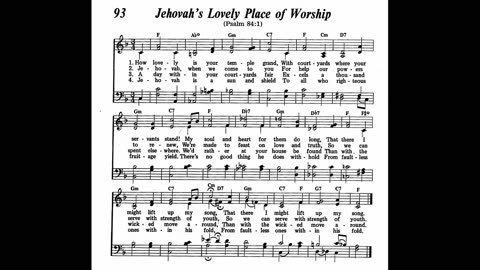 Jehovah's Lovely Place of Worship (Song 93 from Sing Praises to Jehovah)