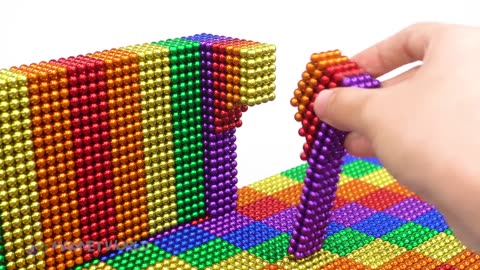 DIY - How To Build Mini Swimming Pool For Pet From Magnetic Balls (Satisfying) | Magnet World Series