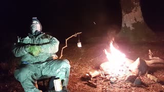 Campfire vlog. Riverside wildcamping