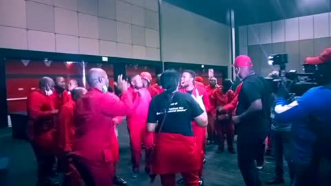 EFF sing and dance at ICC council meeting