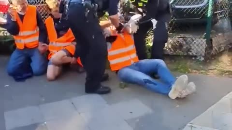 German Police Use 'Pain Grip' On Climate Protesters Blocking Roads, Absolute Hysteria Follows