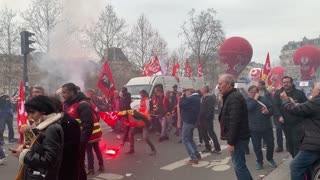 80 people arrested, 123 police injured during French pension reform strike