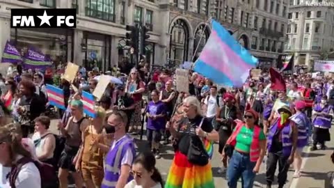 Thousands march in London Trans+ Pride as transphobic attacks increase