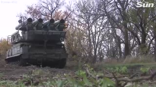 Russian forces shoot down Ukrainian targets using anti-aircraft missiles