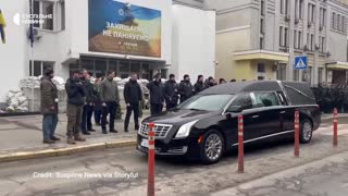 Funerals begin for victims of helicopter crash that killed Ukraine's interior minister