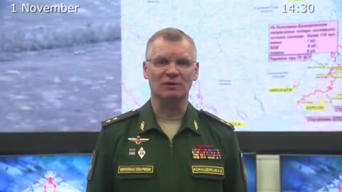 November 1 2022: Russian Defense Ministry Briefing