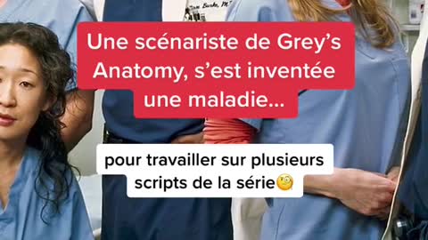 A screenwriter of Grey's Anatomy, invented a disease...