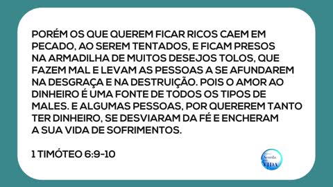 Como Deus nos Ensina a Lidar Com Dinheiro? | Oração da Manhã e Palavra de Deus Para Mim Hoje