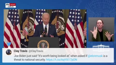 Clueless' Joe Biden 'panics' after Elon Musk question