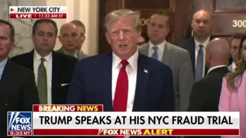 Trump speaks at his NYC fraud trial