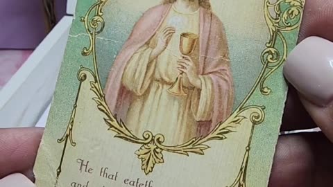 Vintage Catholic Prayer Card