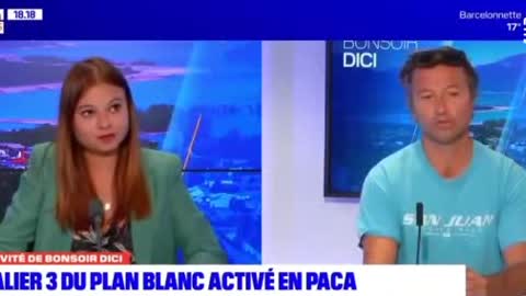 BFM Alpes (5/8/21): Plan Blanc avec très peu de malades, gros doutes sur le vaccin