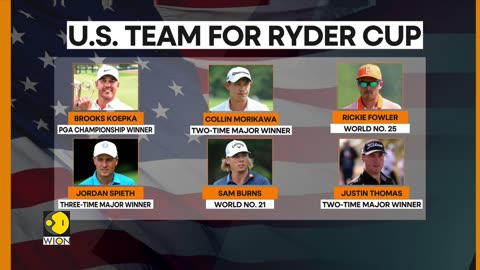 US team lineup for the upcoming Ryder Cup