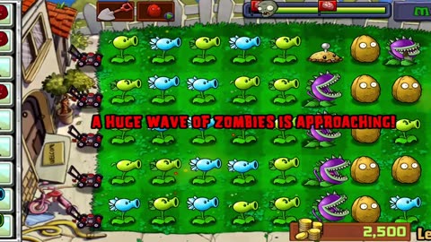 Plants vs Zombies levels 6 - 10