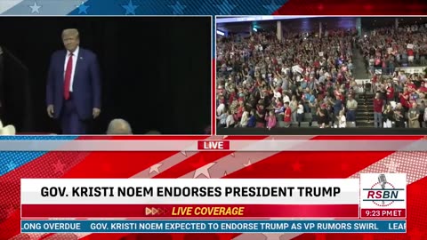 Governor of South Dakota, Kristi Noem—has just endorsed Donald Trump