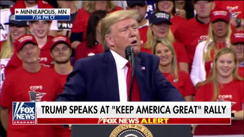 President Trump viciously mocks Strzok, Page at Minneapolis rally.