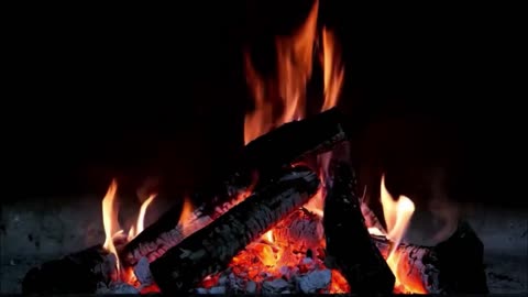 2 Beautiful Relaxing Music, Stress Relief with fireplace.