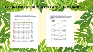 Counting by 10s, by 100s to 1000; Elementary Math; Bismillah School;