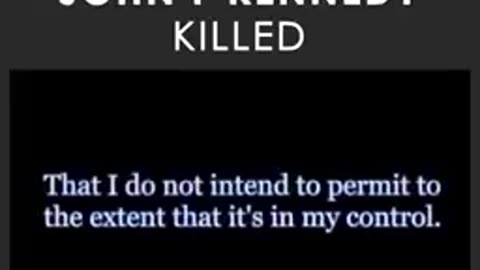 The Conspiracy The speech that got JFK killed.