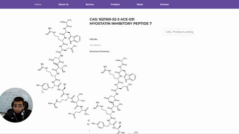 cas: 1621169-52-5 ACE-031 Myostatin inhibitory peptide 7