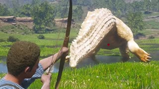 Hunting Giant Crocodile in Red Dead Redemption 2
