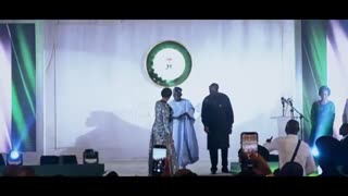 Nigerian President Bola Tinubu dances with his wife & First Lady, Oluremi Tinubu