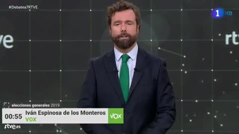 Minuto de Oro de VOX en el debate del 10N de radiotelevisión española (RTVE)